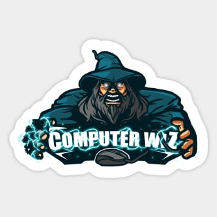 Computer Wiz Sticker